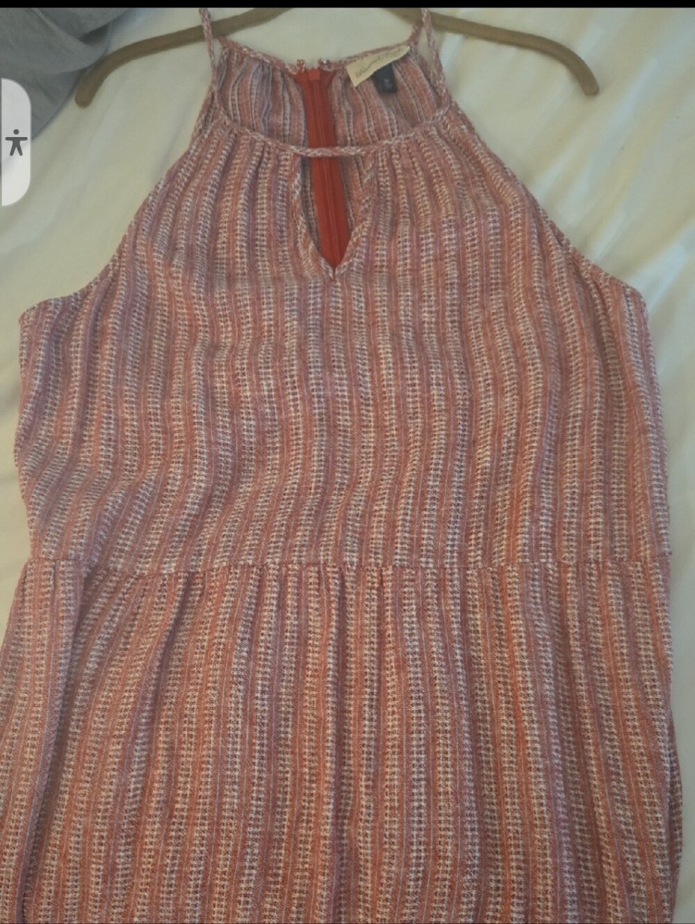 SALE! NWOT Mauve Striped Halter Maxi Dress
